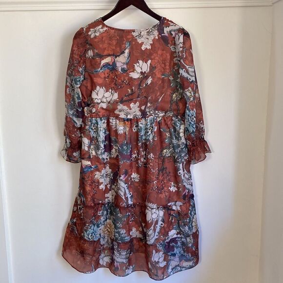 HEMANT & NANDITA  Zeri Peasant Dress - Picture 5 of 16